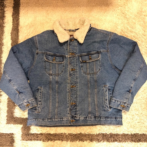 Lee Other - Lee Denim Sherpa Trucker Jacket Vintage